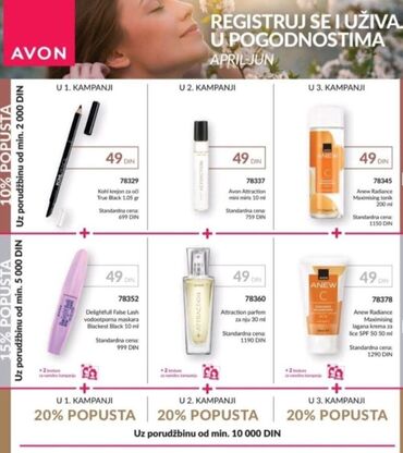 avon today 30 мл цена: Ako voliš Avonove proizvode registruj se i ostvari pravo na: - popust