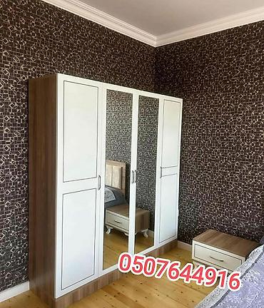 Dolab-asılqanlar: Güzgülü paltar dolabı - Ölçü: 200 × 135 × 47 sm (şəkildə göstərilib) — 2