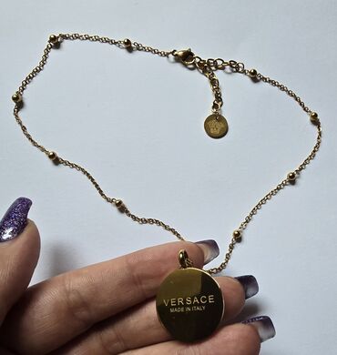 Ogrlice: Ogrlica sa priveskom, Versace, Materijal: Zlato — 10