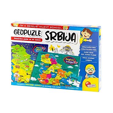 paccioti patike: Slagalica Geopuzle Moja Srbija 2u1 (šifra: 52755-11-100) Otkrijte — 1