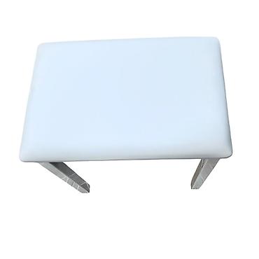 Masalar: Ağ rəngli kompakt masa - Minimalist dizayn: düzbucaqlı masaüstü — 4