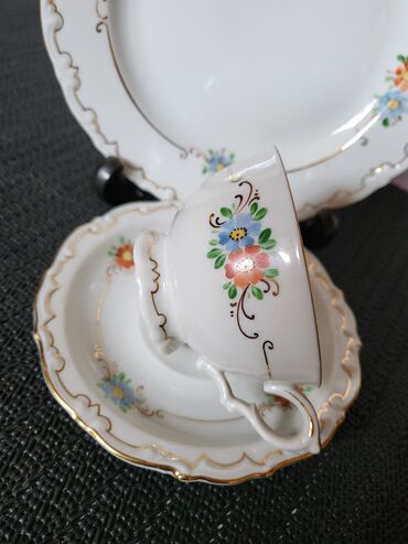 Kuhinjski setovi: Set Margareta L M Nemacka 1950g+. Set rucno oslikan,perfektno — 5
