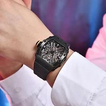 Ručni satovi: Pagani Design PD-1738 -Crna/Full Black -Richard Mille Homage Potpuno — 8