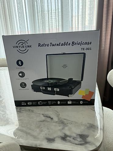 retro gramofon: VINYLS LINK Retro Turntable Briefcase TE-001 – portativ — 3
