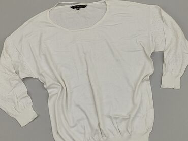 białe haftowana bluzki: Bluzka Damska, Top Secret, L, stan - Bardzo dobry