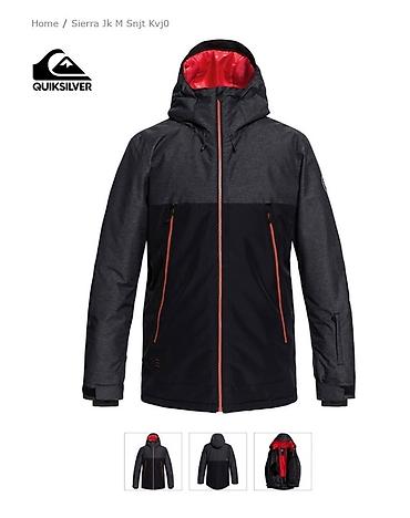 куртка lining: Куртка, Quiksilver, Жаңы, Жылуулагычы менен, Желдетүү тешиктери, Ички жана тышкы чөнтөктөрү, Эки катмарлуу кездеме — 2