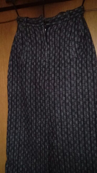 crne uske suknje: M (EU 38), Midi, bоја - Siva