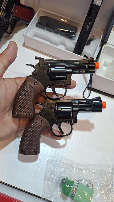 inkişaf etdirici oyuncaqlar: Uşaq oyuncağı – mini revolver (oyuncaq tapança) - Tip: Mexaniki — 1