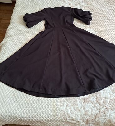Вечерние платья: Вечернее платье, Коктейльное, Короткая модель, Штапель, С рукавами, Корсет, XL (EU 42)