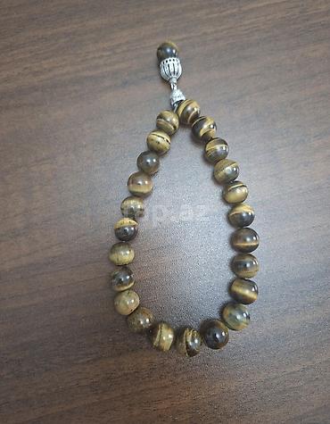 детские смарт часы: Xacmazdadir Təbii “Pələng gözü” daşından təsbeh - Material: Pələng — 1