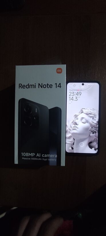 Redmi: Redmi, Redmi Note 14, Новый, 256 ГБ, цвет - Зеленый, 2 SIM