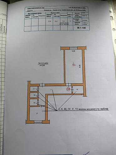 Комнаты: Продается комната в коммунальной квартире. Планировка и площадь: - — 2