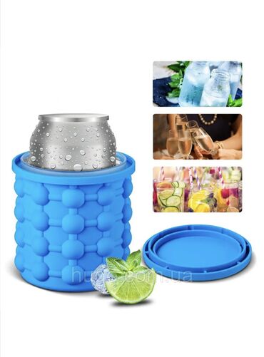 формочки для мороженого: Силиконовое ведро для льда Ice Cube Maker Genie (12х13,5 см ) / Ведро