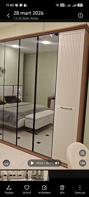 yatağa desti: Grand Housedan alınıb 6000 AZN-ə. Türkiyə istehsalı 8 qapılıdır — 5