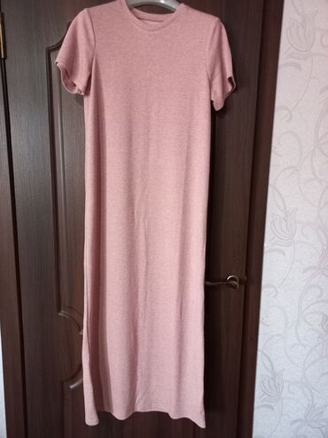 розовое платье с: Повседневное платье, Турция, Длинная модель