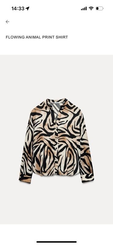 Digər qadın geyimləri: Zara !! Zebra naxışlı, axıcı bluz və geniş balaqlı şalvardan ibarət