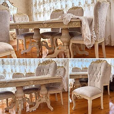 Masa dəsti satılır 650₼. 8 oturcağı var. Ünvan
