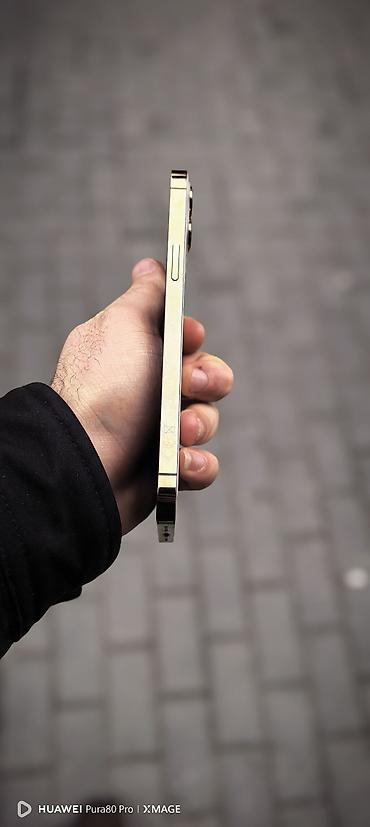 iphone case: IPhone 12 Pro Max, 256 GB, Matte Gold, Zəmanət, Sənədlərlə, Face ID — 4