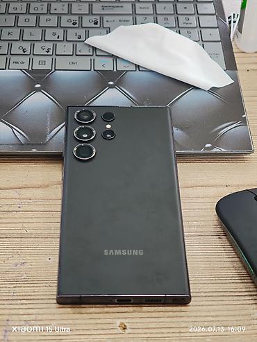 samsung note 07: Samsung Galaxy S23 Ultra, 256 GB, rəng - Qara, Zəmanət, Düyməli, Sensor — 1