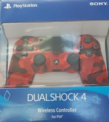 oyun pult: Ps4 pultu dualshock 4 Red camo