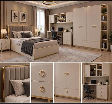Məhsul: Premium yataq otağı və iş guşəsi üçün mebel dəsti Təsvir: -