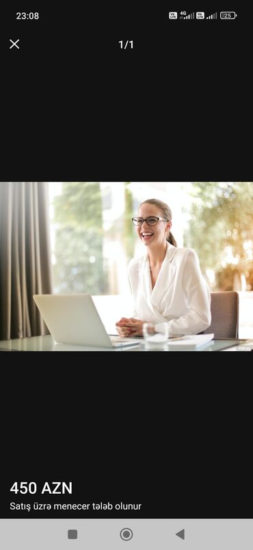 3 4 saatliq isler: Satış meneceri tələb olunur, Yalnız qadınlar üçün