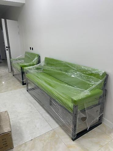 Офисные диваны: Комплект офисной мебели, Новый, Диван, Металл, Бесплатная доставка, цвет - Зеленый — 3
