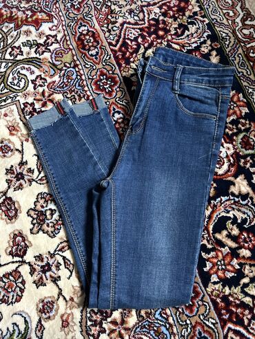 распродажа джинсы: Прямые, Высокая талия