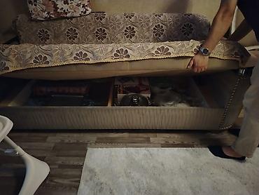 divan aləmi: Bazali kocle əlaqədar satilir. Qəhvəyi rəngdə rahat divan - — 2
