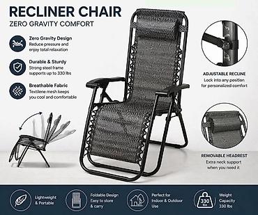 cena taburea: Recliner Chair – Zero Gravity Comfort - Zero Gravity dizajn — 1