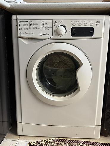 Стиральные машины: Стиральная машина Indesit, 7 кг, Б/у, Автомат, Без сушки — 1