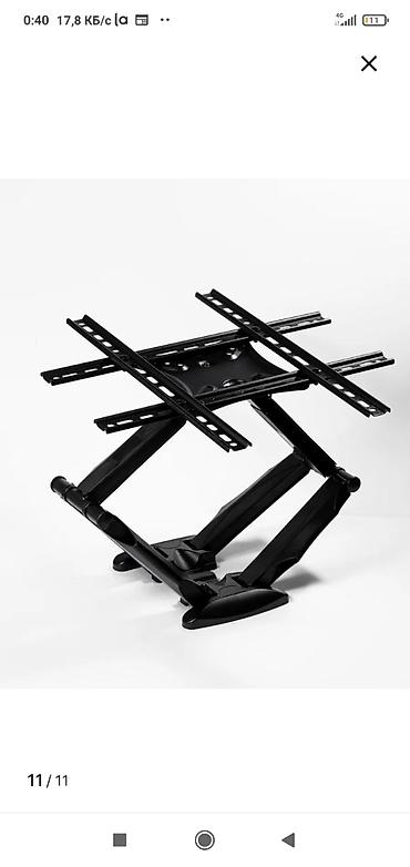 Установка телевизоров: Кронштейн для телевизора поворотно-наклонный от32до65дюймов двурукий — 4