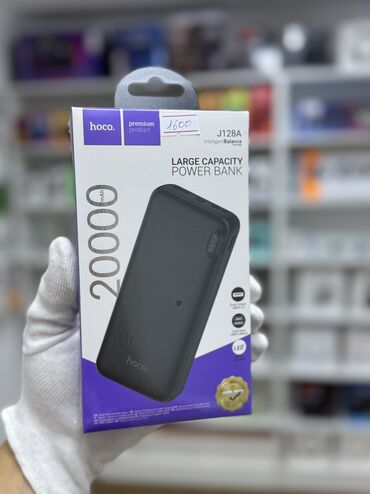 акумулятор для телефона: Внешний аккумулятор Hoco J128A 20000mAh, черный J128A Мощный