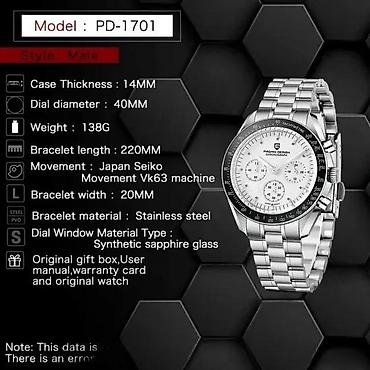 Ručni satovi: PAGANI DESIGN PD-1701 V4 -Panda- Omega Speedmaster Moonwatch Potpuno — 6