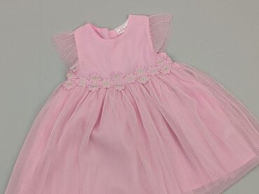 sukienka różowa: Sukienka, So cute, 9-12 m, stan - Bardzo dobry