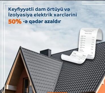 Tədbirlərin təşkili: Metal kirəmit dam örtüyü və izolyasiya xidməti - İstilik və soyutma