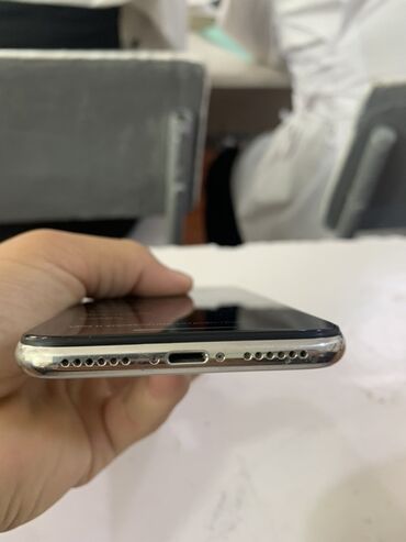 айфон xs бу цена в бишкеке: IPhone X, Б/у, 256 ГБ, Белый, Чехол, 100 %