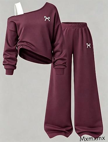 link: Ženski komplet trenerke – duks + pantalone širokih nogavica 2700din S — 6