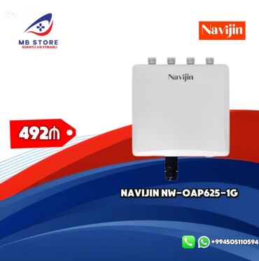 Modemlər və şəbəkə avadanlıqları: Navijin NW-IP625-1G Wi-Fi 6 tavanlı tipli wireless Access Point