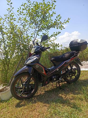 16 tekerler: Moped/skuter tipli motosiklet - Korpus: qara rəng, qırmızı və boz — 1