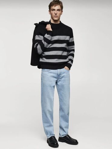 kişi əl çantası: Sviter, Mango, L, rəng - Qara