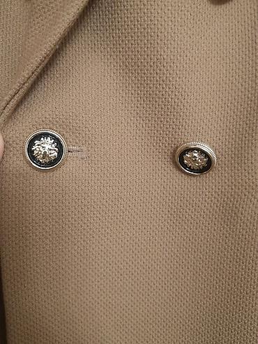 зара: Женский пиджак ZARA - Цвет: капучино/кэмел. - Посадка: приталенный — 4