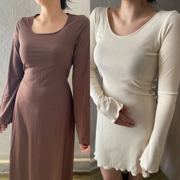 платье прямое: Повседневное платье, Made in KG, Осень-весна, Длинная модель, Лапша, S (EU 36), M (EU 38)