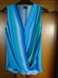 satenska kosulja zara: XS (EU 34), Stripes, color - Light blue