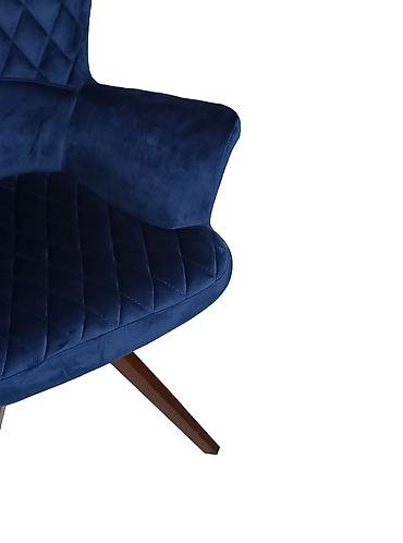 Kreslolar: Velvet kreslo – müasir dizayn - Parça: Yumşaq velvet üzlük, almaz — 2