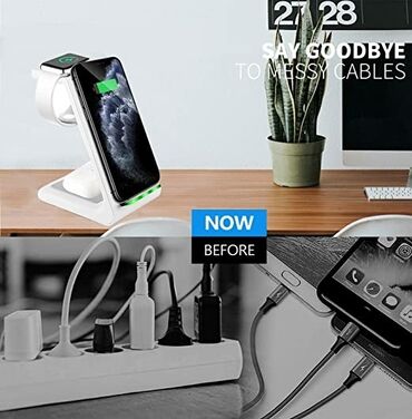 Punjači: Original INDUKCIONI WIRELESS BEZICNI PUNJAC SA 3U1 NAPREDNOM SMART — 10