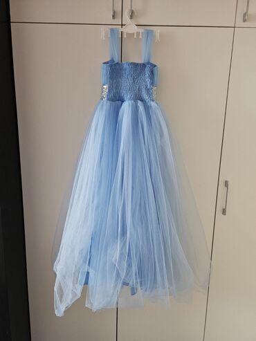 topdan paltar satisi: Детское платье цвет - Голубой