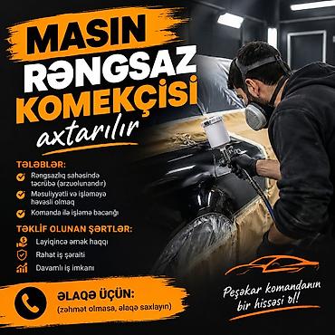 muhafize is: Vakansiya: Maşın rəngsaz köməkçisi Açıqlama: Peşəkar avtomobil — 1