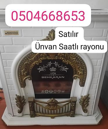 at qiz sekilleri: BEHKARAN qaz sobası/kamin tipli isidici - Dekorativ kamin dizaynı: ağ — 1