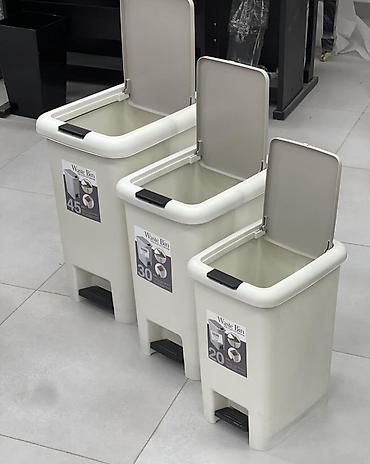 Хозтовары: Комплект педальных урн Waste Bin - Объемы на выбор: 20 л, 30 л, 45 л — 3